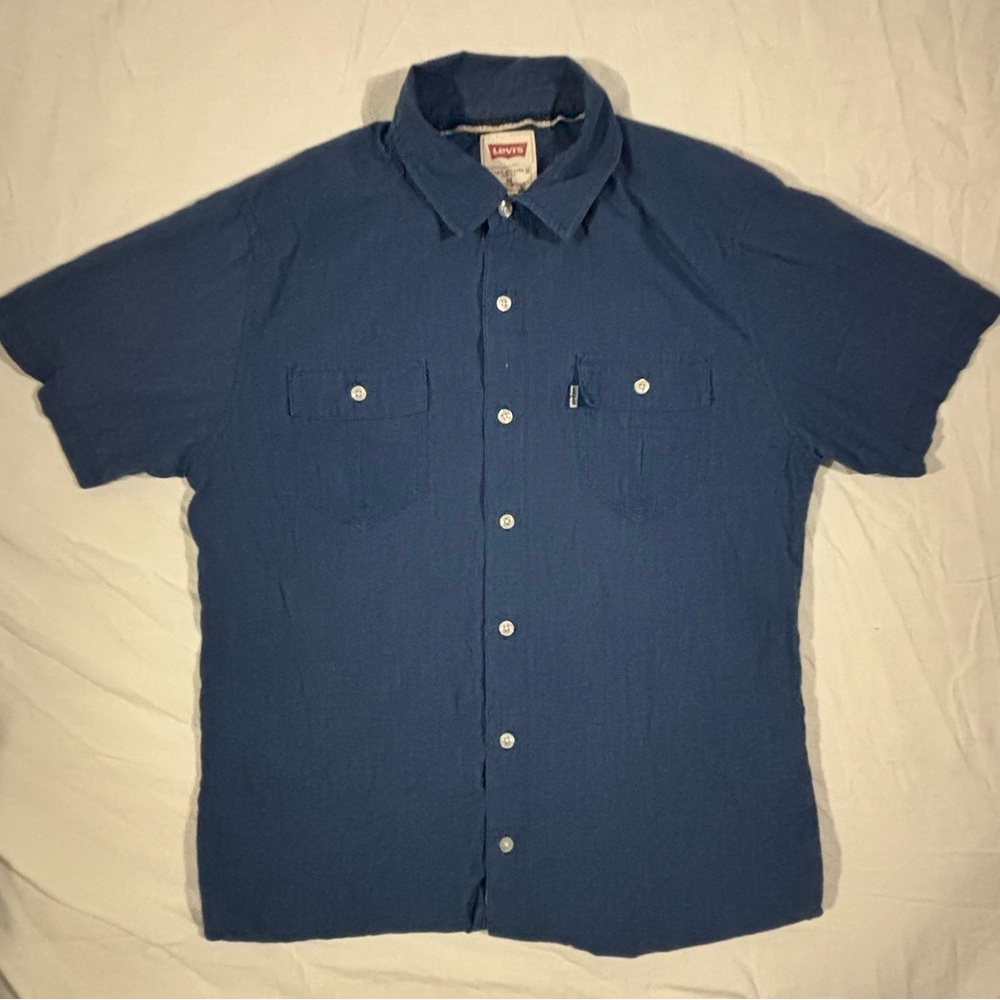 Levi's Men's Blue Short Sleeve Shirt